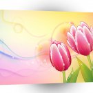 Abstract Flowers Warm Colors Gem Tulip A1 Xlarge Canvas