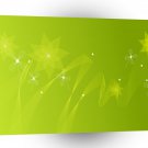Abstract Flowers Warm Colors Green A1 Xlarge Canvas