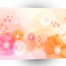 Abstract Flowers Warm Colors Leaf Splash A1 Xlarge Canvas