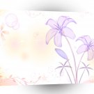 Abstract Flowers Warm Colors Purple Srping A1 Xlarge Canvas