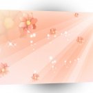 Abstract Flowers Warm Colors Shine A1 Xlarge Canvas