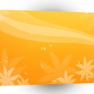 Abstract Flowers Warm Colors Sky A1 Xlarge Canvas