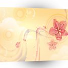 Abstract Flowers Warm Colors Soundwave A1 Xlarge Canvas