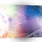 Abstract Flowers Warm Colors Space A1 Xlarge Canvas