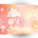 Abstract Flowers Warm Colors Summer A1 Xlarge Canvas