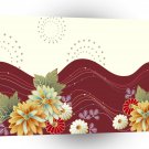 Abstract Flowers White Fireworks A1 Xlarge Canvas