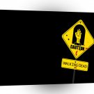 Abstract Garden Caution Zombie Land A1 Xlarge Canvas