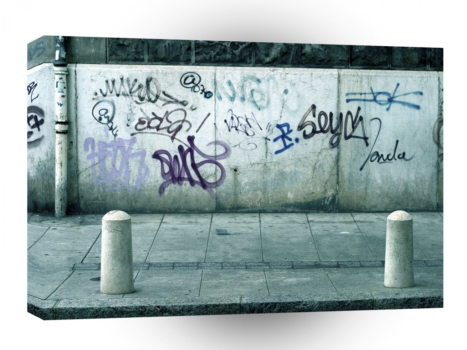 Abstract Geneva Graffiti A1 Xlarge Canvas