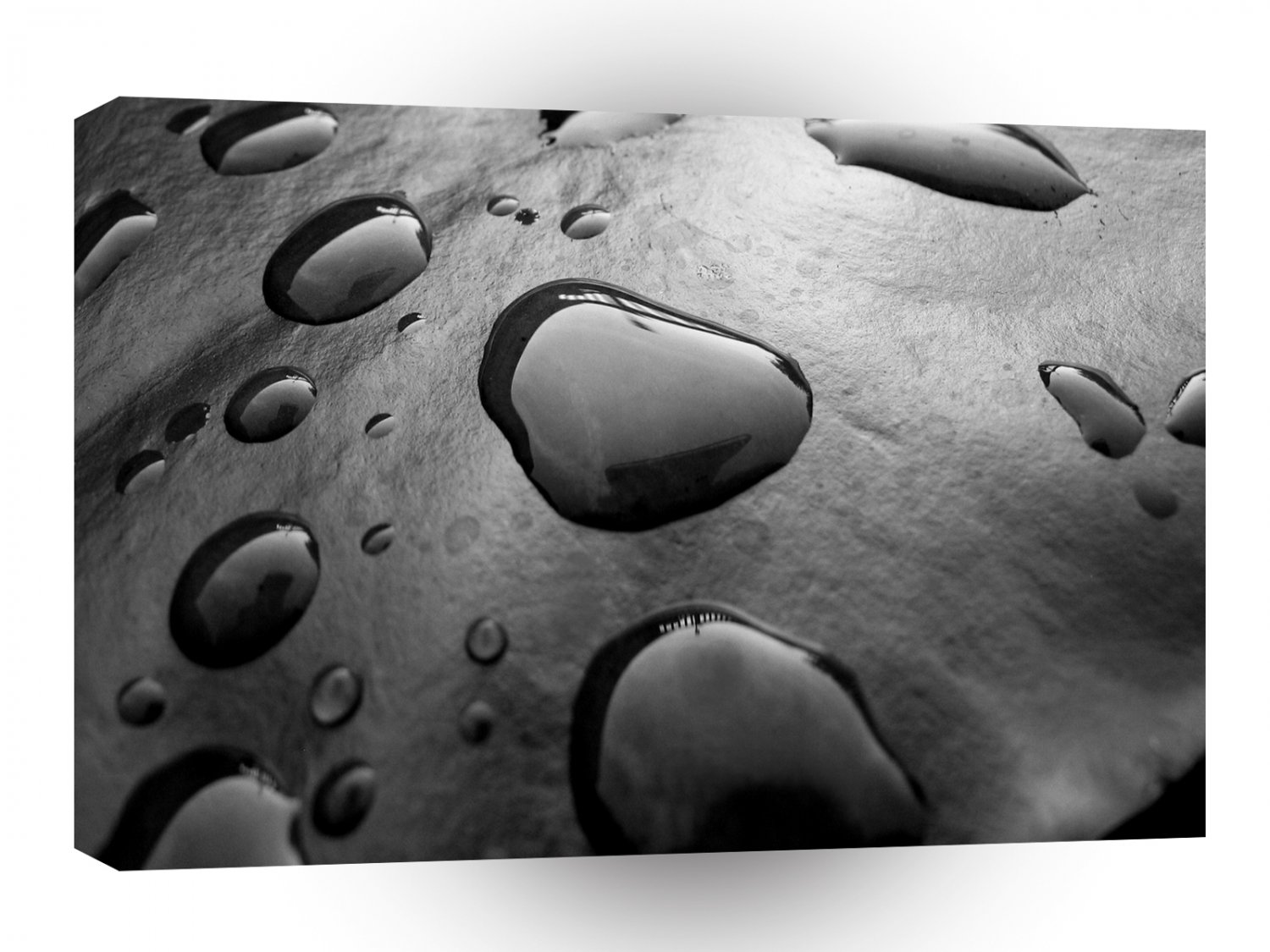 Abstract Grey Drops A1 Xlarge Canvas
