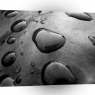 Abstract Grey Drops A1 Xlarge Canvas