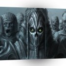 Abstract Horror Aztec Zombie Army A1 Xlarge Canvas