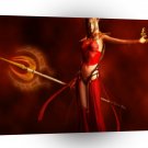 Abstract Horror Blood Elf Warrior Girl A1 Xlarge Canvas