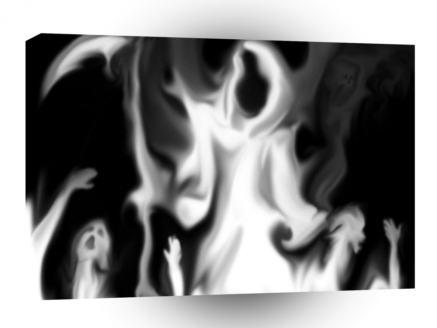 Abstract Horror Blurred Ghost Vision A1 Xlarge Canvas