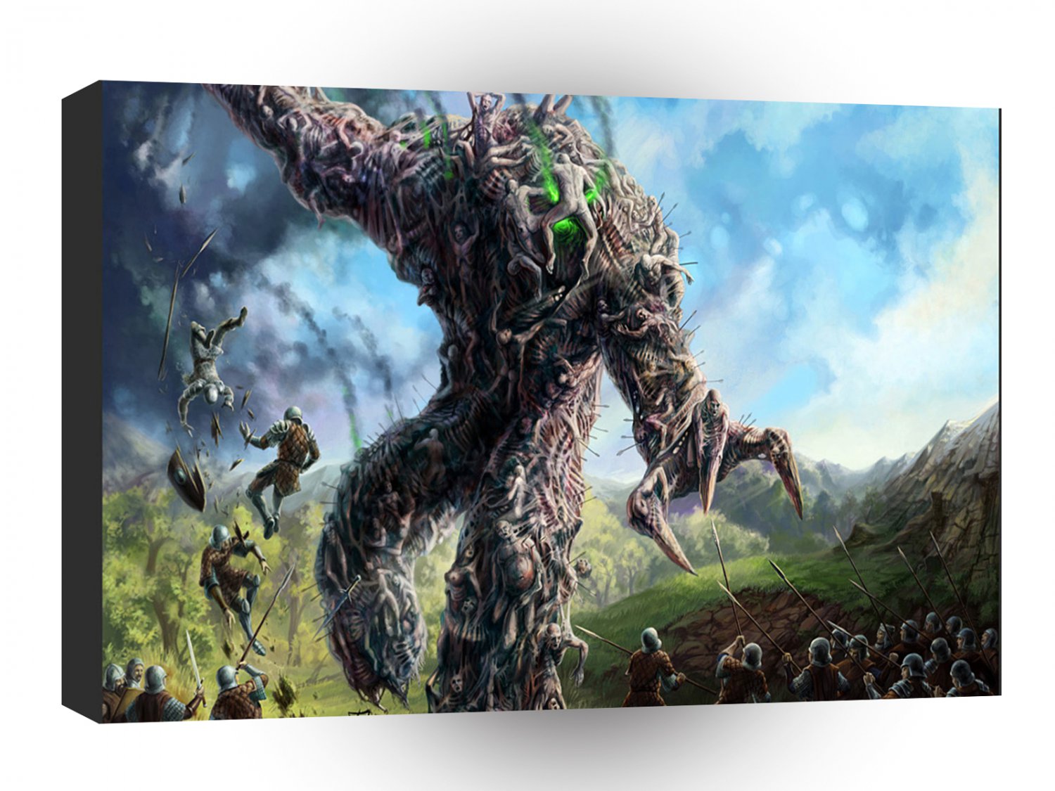 Abstract Horror Dark Art Tree Demon A1 Xlarge Canvas