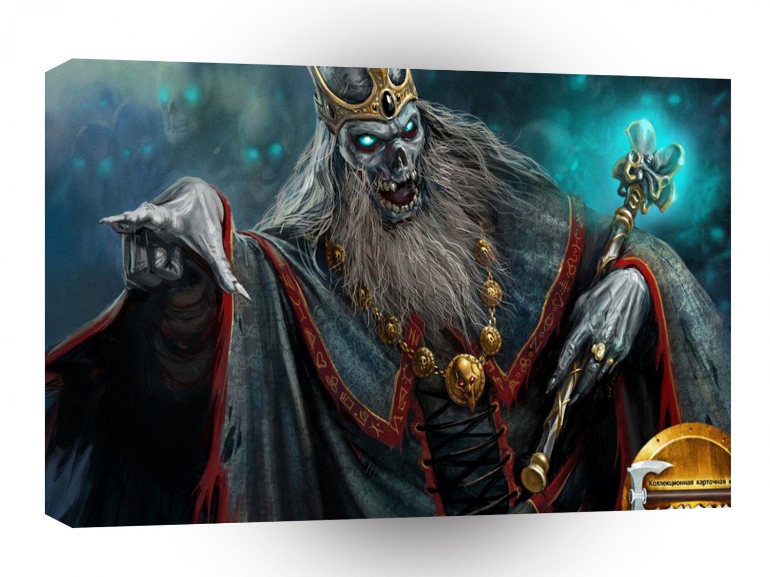 Abstract Horror Demon Emperor A1 Xlarge Canvas