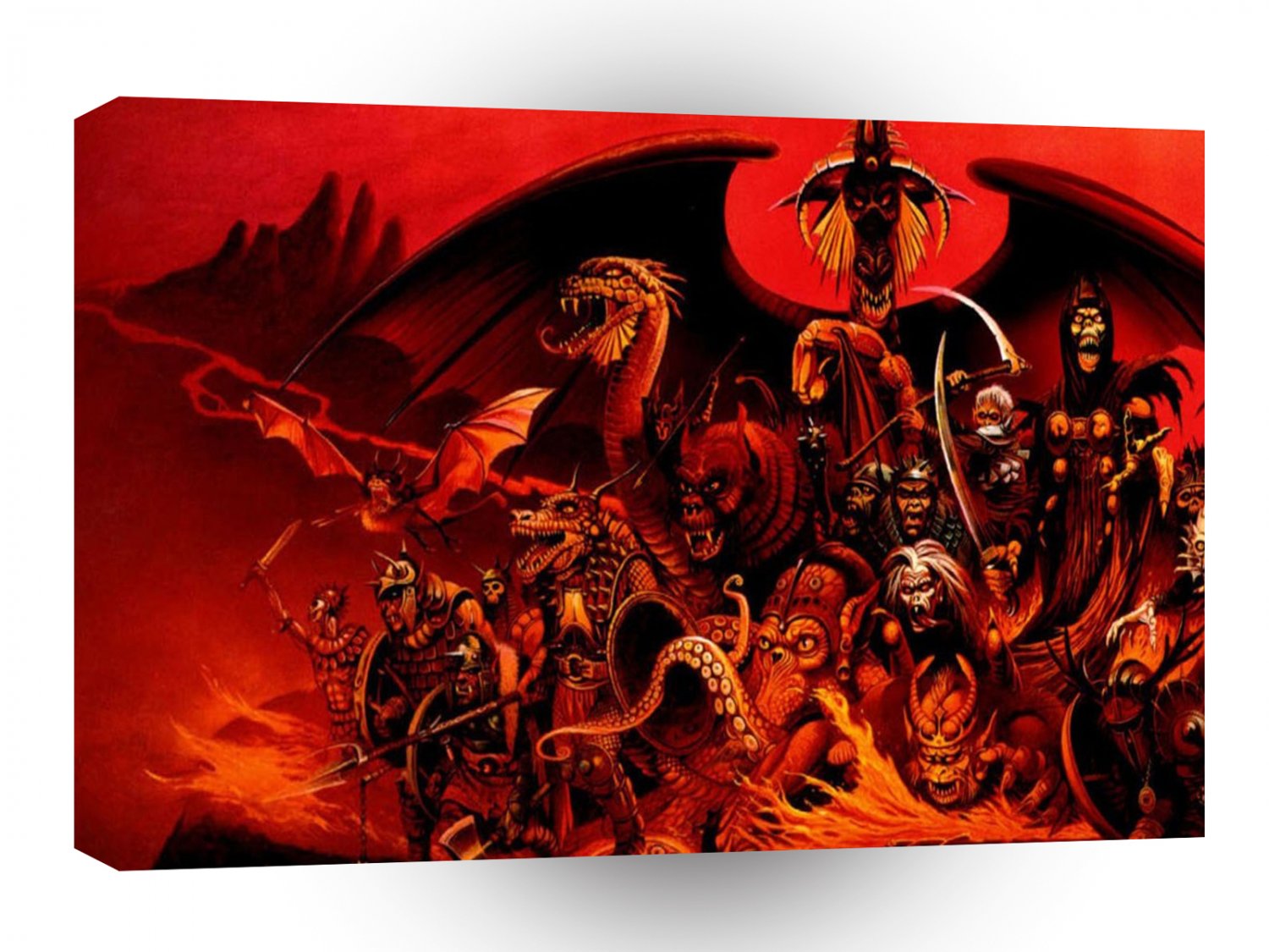 Abstract Horror Demon Gathering A1 Xlarge Canvas