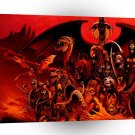 Abstract Horror Demon Gathering A1 Xlarge Canvas