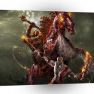 Abstract Horror Demon Rider Killing Spree A1 Xlarge Canvas