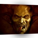 Abstract Horror Demon Tounged Out A1 Xlarge Canvas