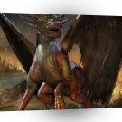 Abstract Horror Drake Dragon Of Fire A1 Xlarge Canvas