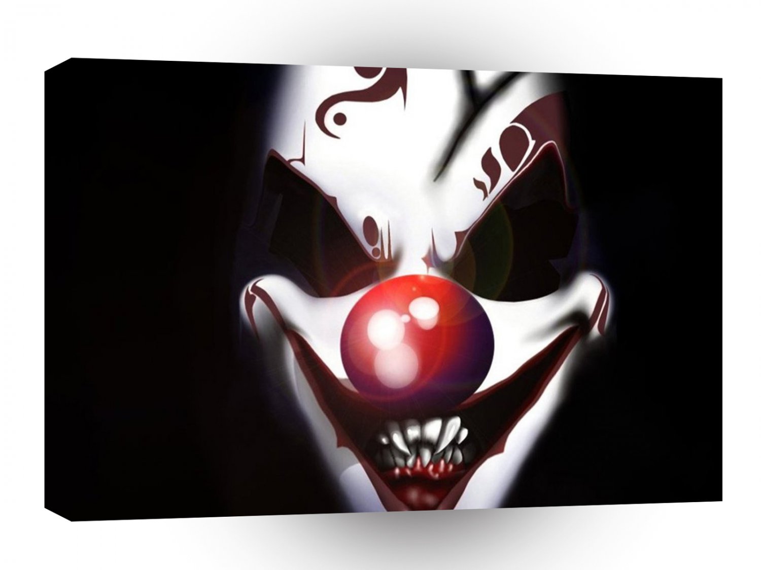 Abstract Horror Evil Clowning Around A1 Xlarge Canvas