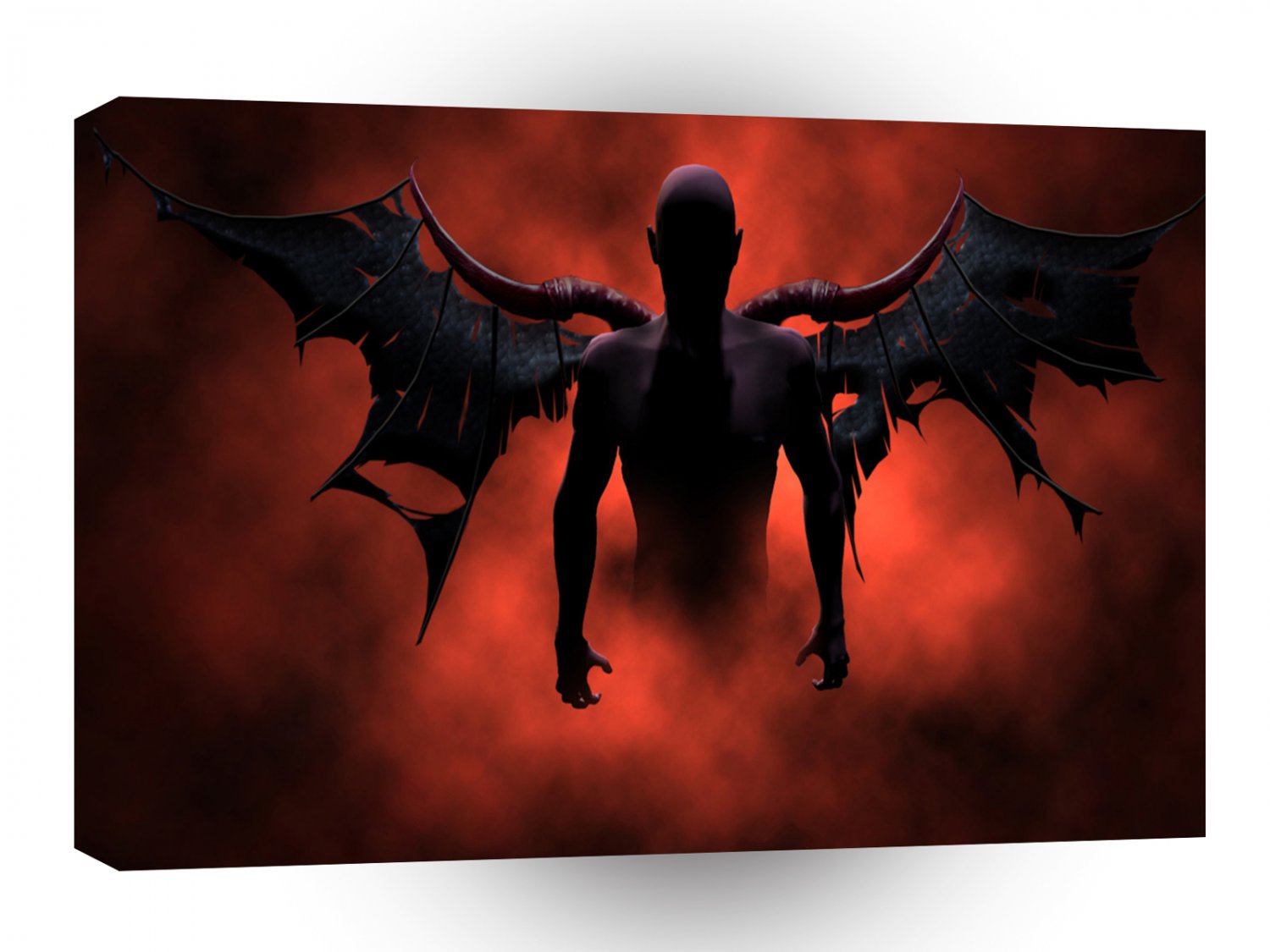 Abstract Horror Fallen Human Evil Tribe A1 Xlarge Canvas