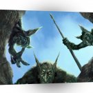 Abstract Horror Gargoyle Lurks Above A1 Xlarge Canvas