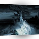 Abstract Horror Giant Mermaid Syndrom A1 Xlarge Canvas
