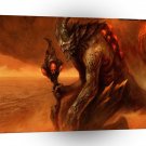 Abstract Horror Hades The Red Devil Lurks A1 Xlarge Canvas