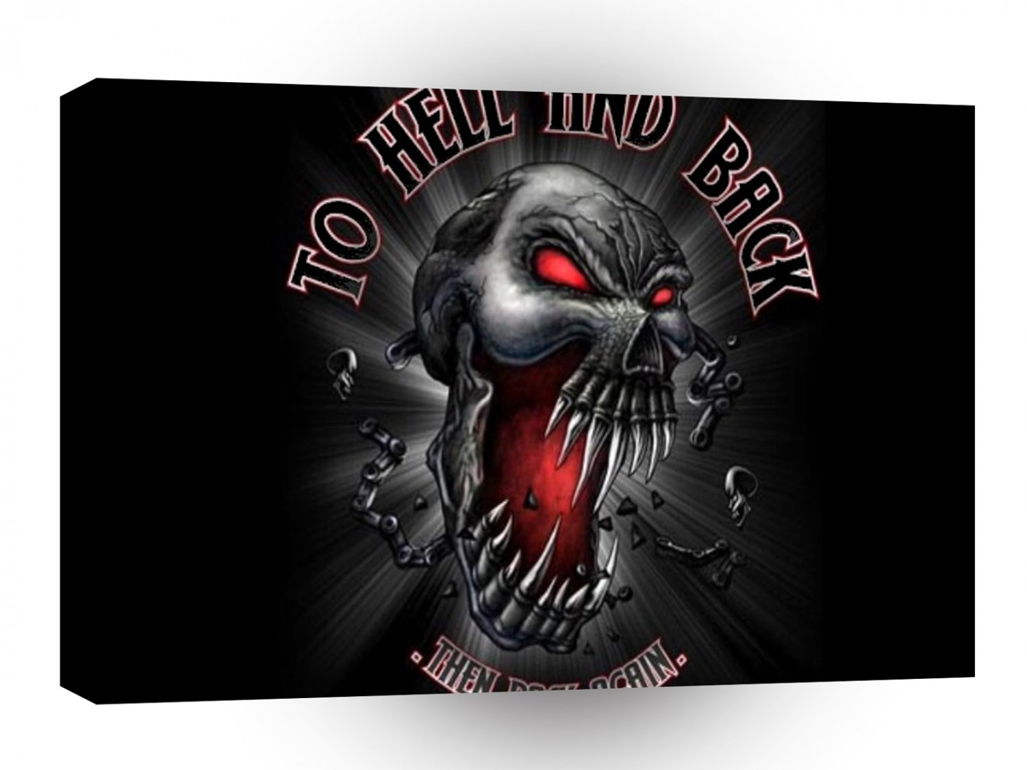 Abstract Horror Hell And Back A1 Xlarge Canvas