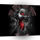 Abstract Horror Hell And Back A1 Xlarge Canvas