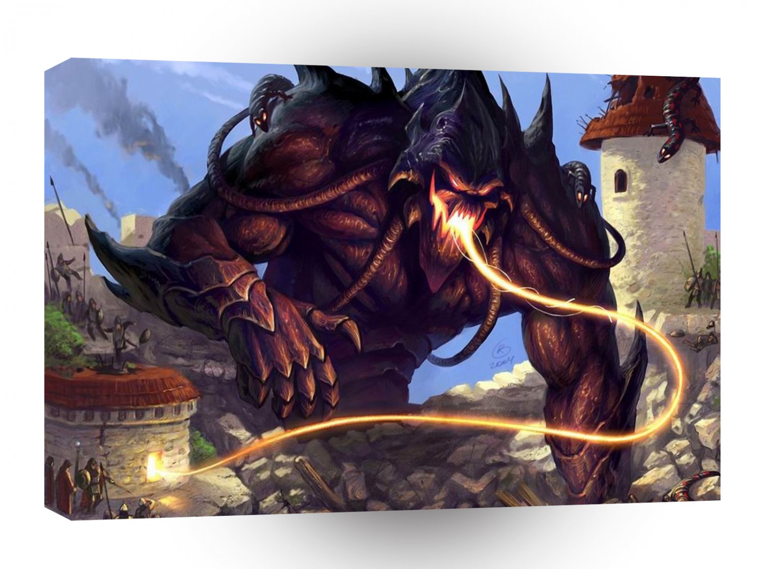 Abstract Horror No Escape Demon Dinner A1 Xlarge Canvas