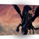 Abstract Horror Pegasus Dragon Layer A1 Xlarge Canvas