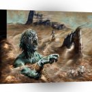 Abstract Horror Storm Hits Zombie Prisoner A1 Xlarge Canvas