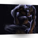 Abstract Horror Werewolf A1 Xlarge Canvas