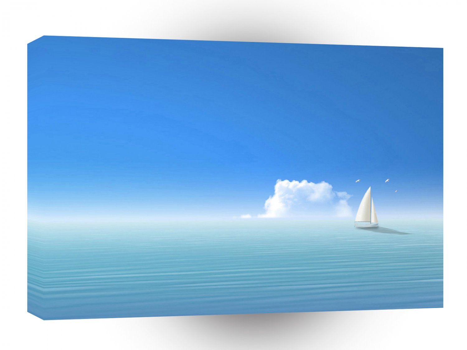 Abstract Landscape Distant Sail Boat A1 Xlarge Canvas