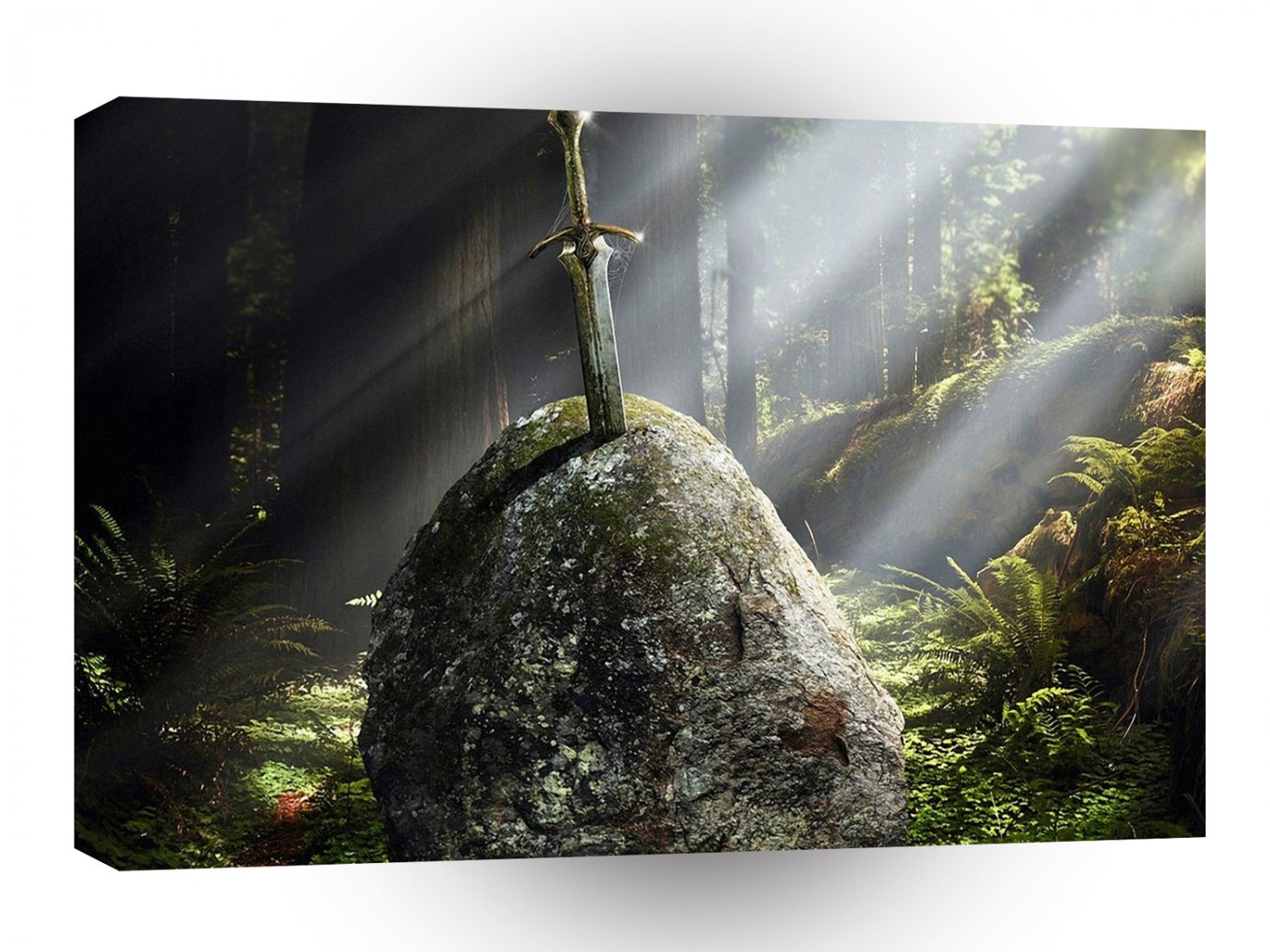 Abstract Landscape Fallen Sword Excalibur A1 Xlarge Canvas