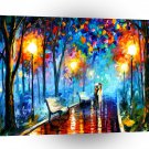 Abstract Landscape Hot Rainy Night A1 Xlarge Canvas