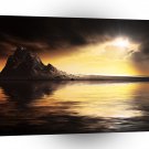 Abstract Landscape Nothern Light Darkness A1 Xlarge Canvas