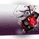 Abstract Music Mixed In A1 Xlarge Canvas