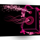 Abstract Music Pink Box A1 Xlarge Canvas
