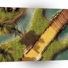 Abstract Music Tropical Guitar Island A1 Xlarge Canvas