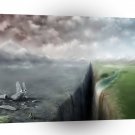 Abstract Natural Force Cracked Lands A1 Xlarge Canvas
