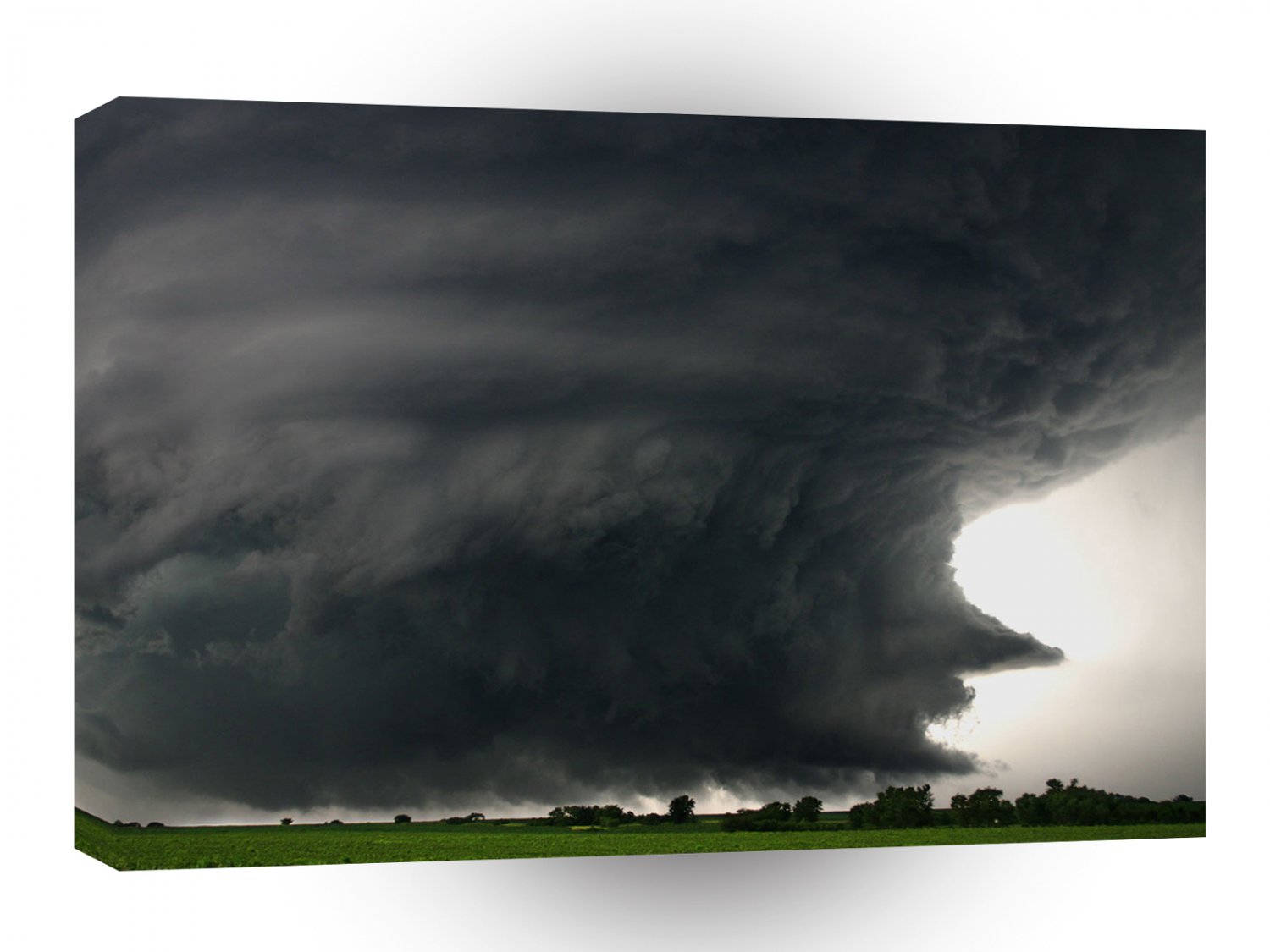 Abstract Natural Force Dark Storm Cloud A1 Xlarge Canvas