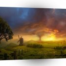 Abstract Natural Force Sunset Storm A1 Xlarge Canvas