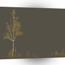 Abstract Nature Force Brown Silhouette A1 Xlarge Canvas