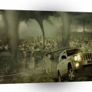 Abstract Nature Force Tornado City Storm A1 Xlarge Canvas