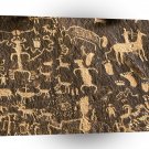 Abstract Newspaper Rock Utah A1 Xlarge Canvas