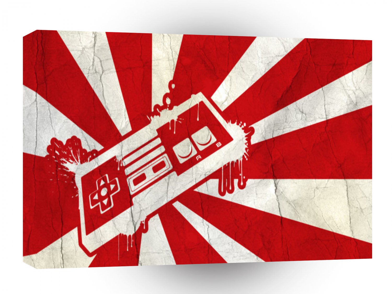 Abstract Nintendo Joypad A1 Xlarge Canvas