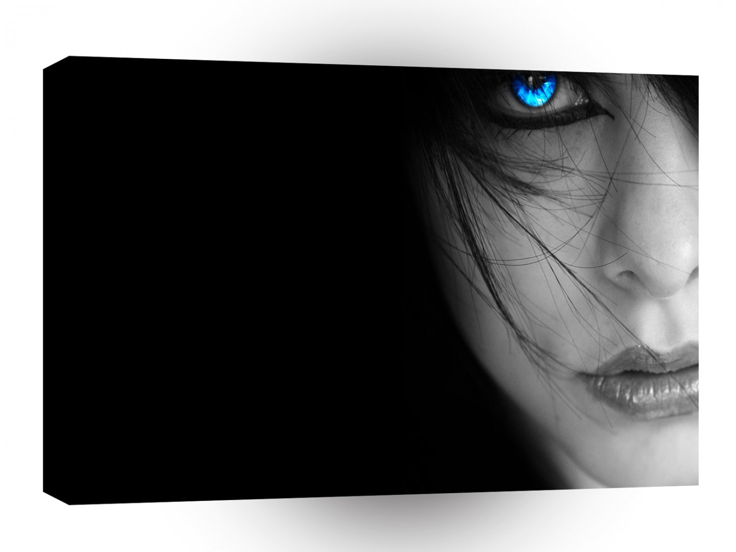Abstract People Blue Vision A1 Xlarge Canvas